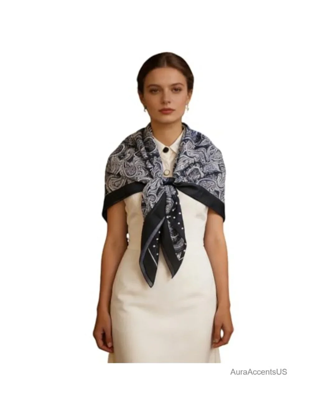 43 inch Large Square Scarf Hair Scarf Fashion Scarf Multipurpose Shawl Headwrap